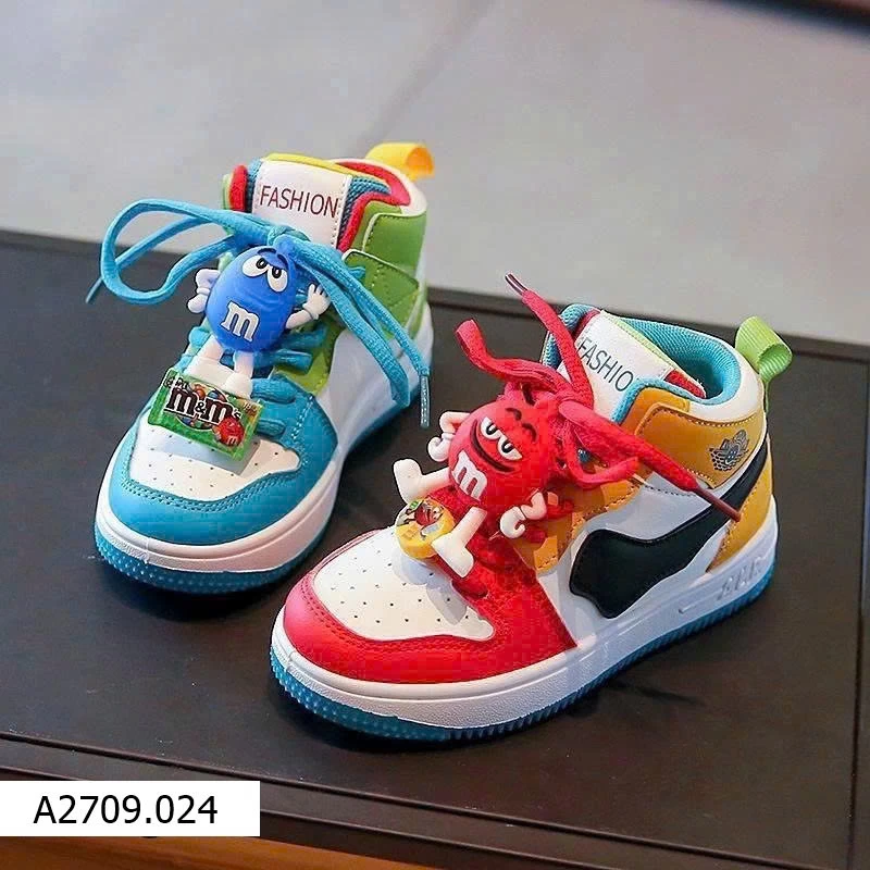 GIÀY THỂ THAO PHỐI MÀU CÁ TÍNH CHO BÉ   Giá sỉ 145ka