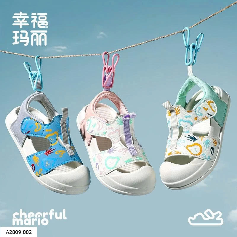 DÉP SANDAL BẢO VỆ MŨI CHÂN CHO BÉ HÃNG MARIO   Giá sỉ 127k