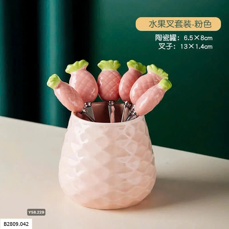 Set nĩa ăn hoa quả  Giá sỉ 95k