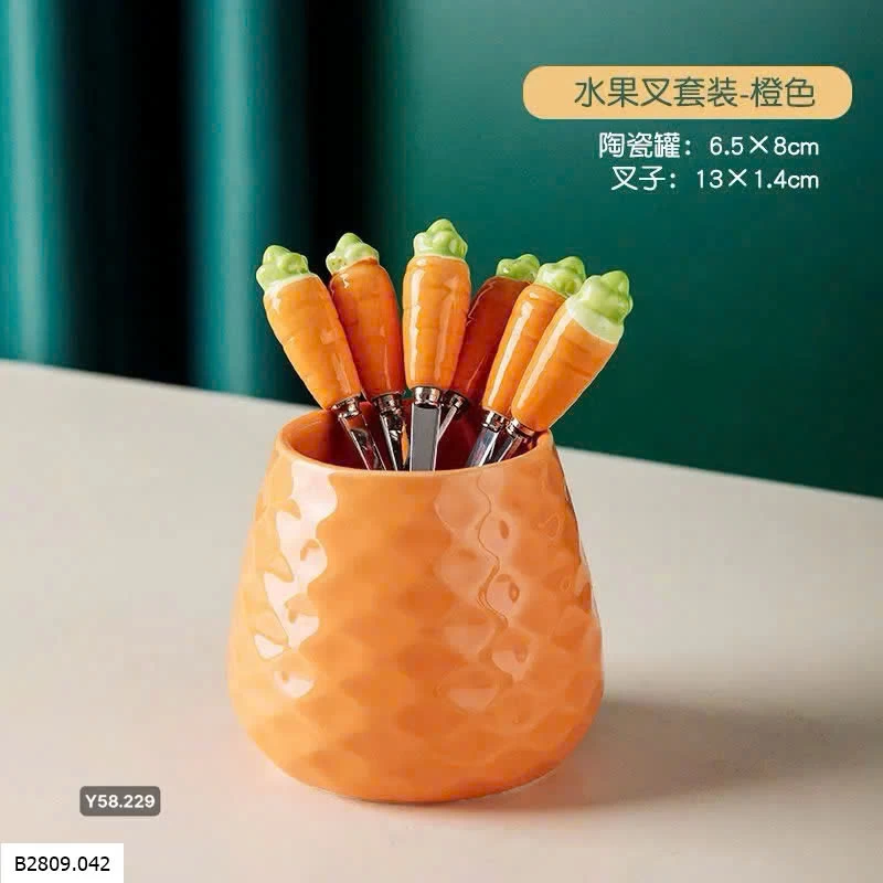 Set nĩa ăn hoa quả  Giá sỉ 95k
