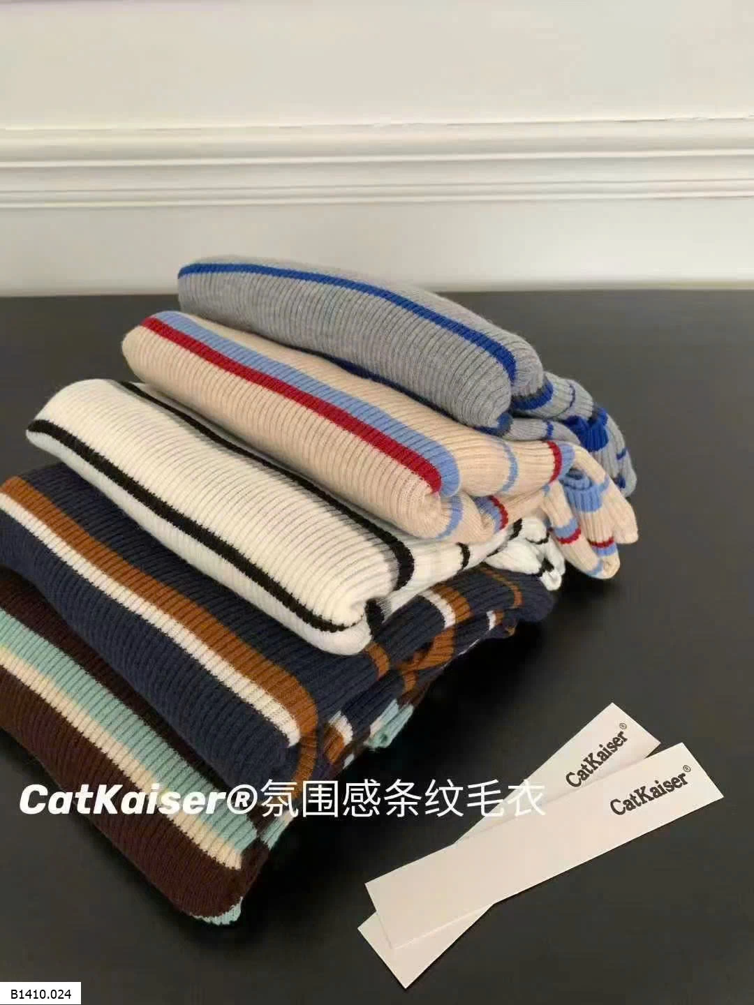 ÁO LEN KẺ CATKAISER NỮ    Giá sỉ 129k