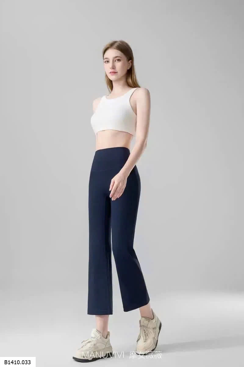 Quần yoga MANUVIVI dáng ống loe 8 phân   Giá sỉ 120k