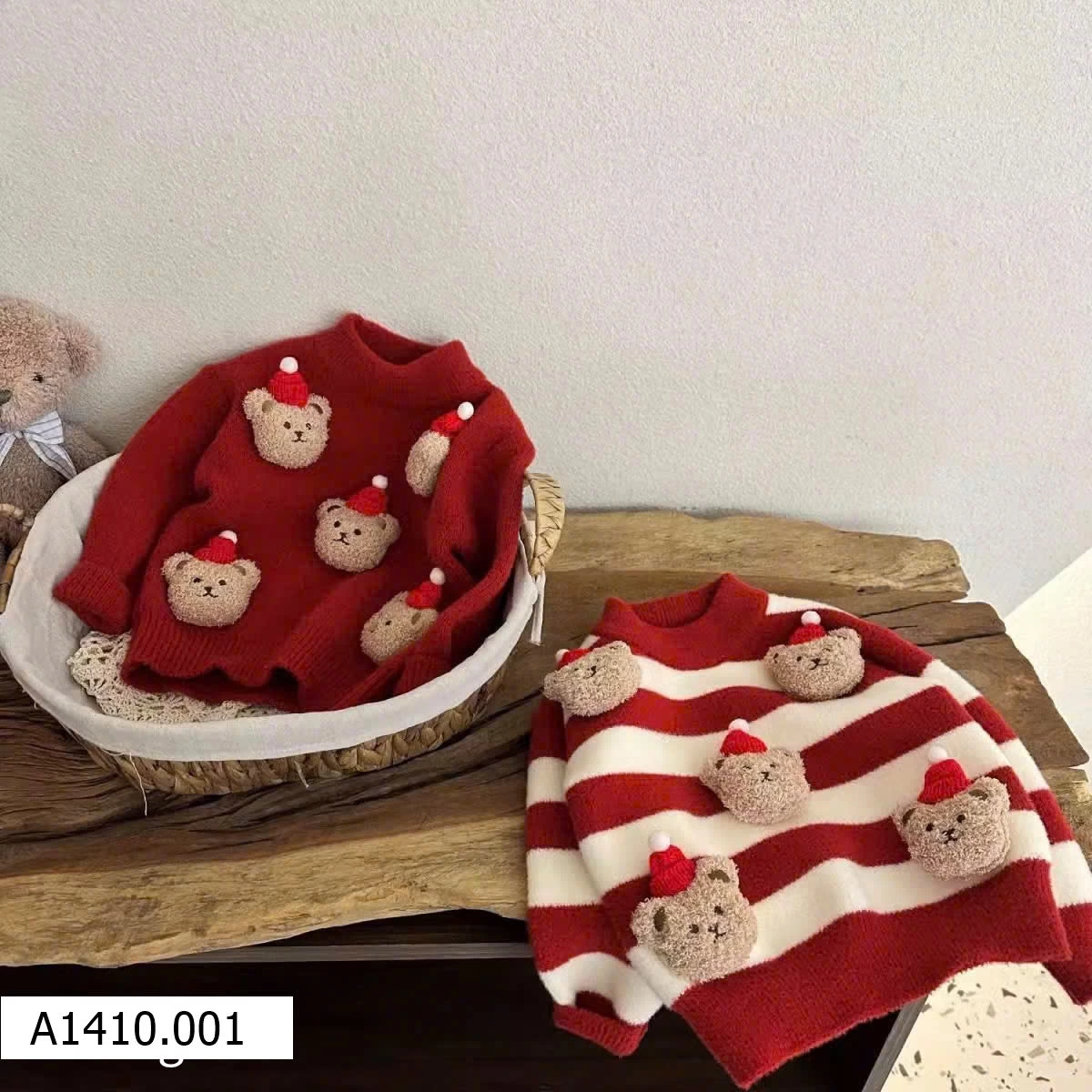 ÁO LEN GẤU CHO BÉ   Giá sỉ  125k