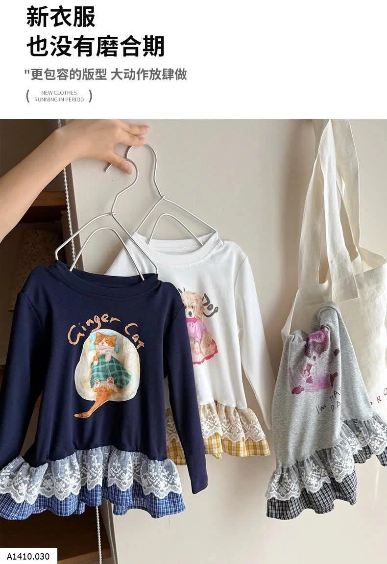 ÁO THUN PHỐI VIỀN REN   Giá sỉ 135k