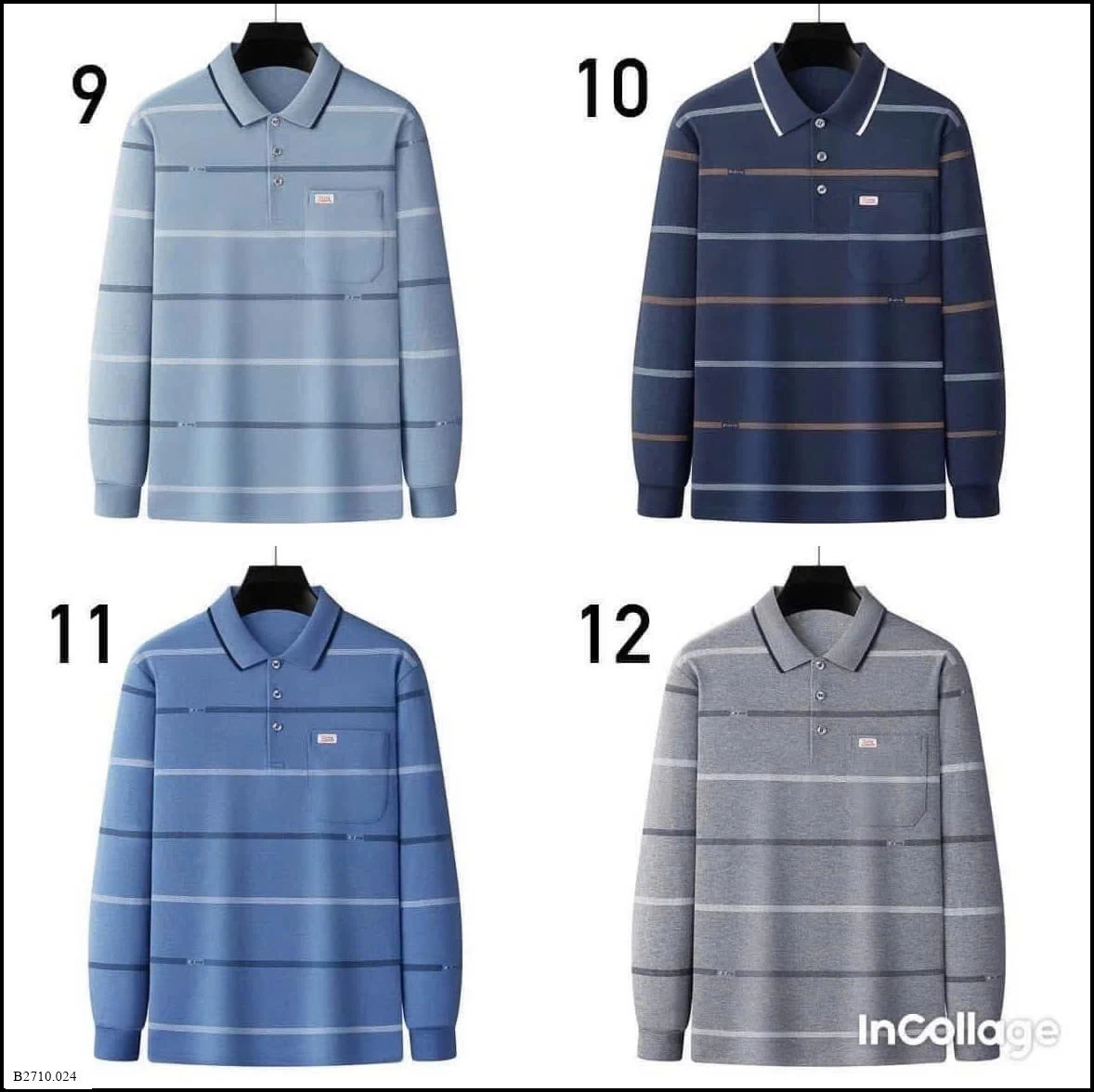 ÁO POLO TAY TRUNG NIÊN  Giá sỉ 110k