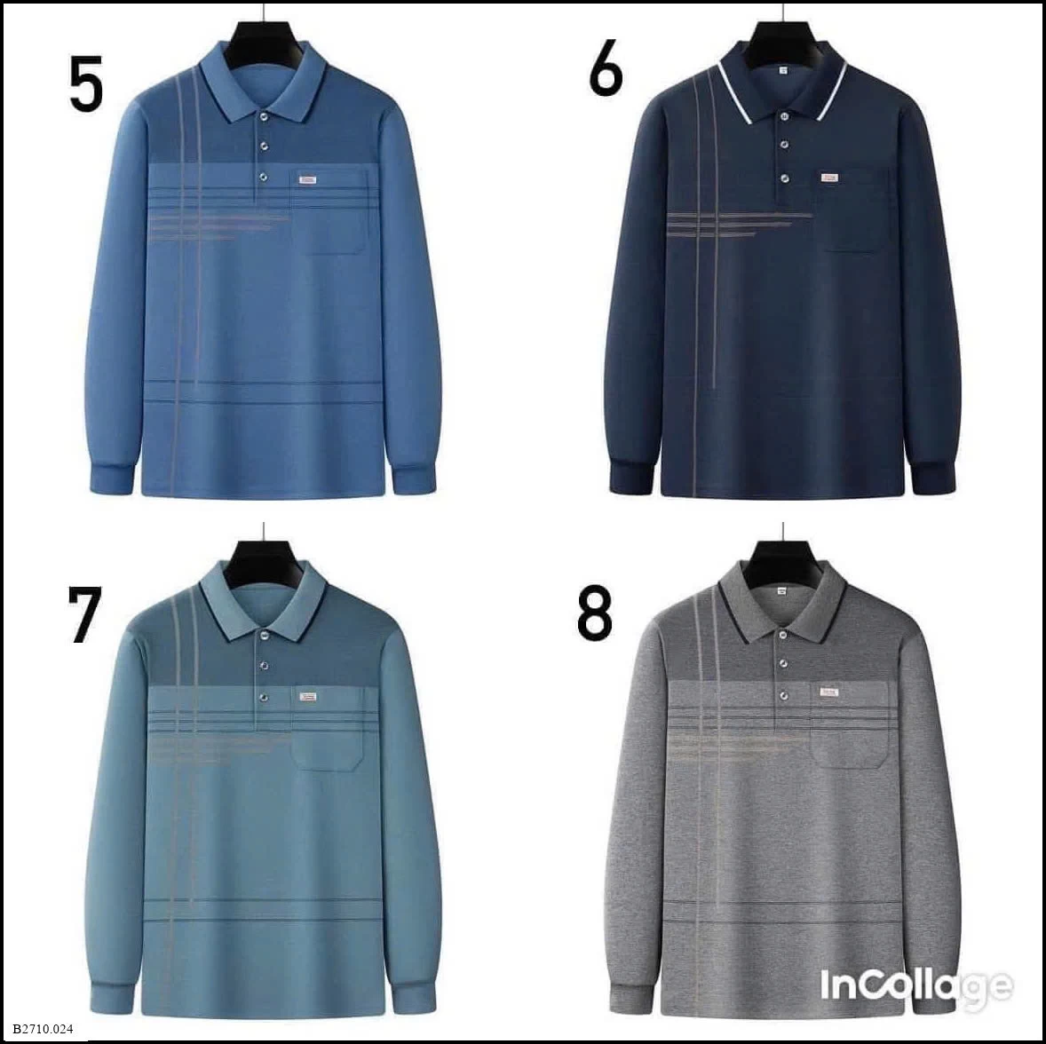 ÁO POLO TAY TRUNG NIÊN  Giá sỉ 110k