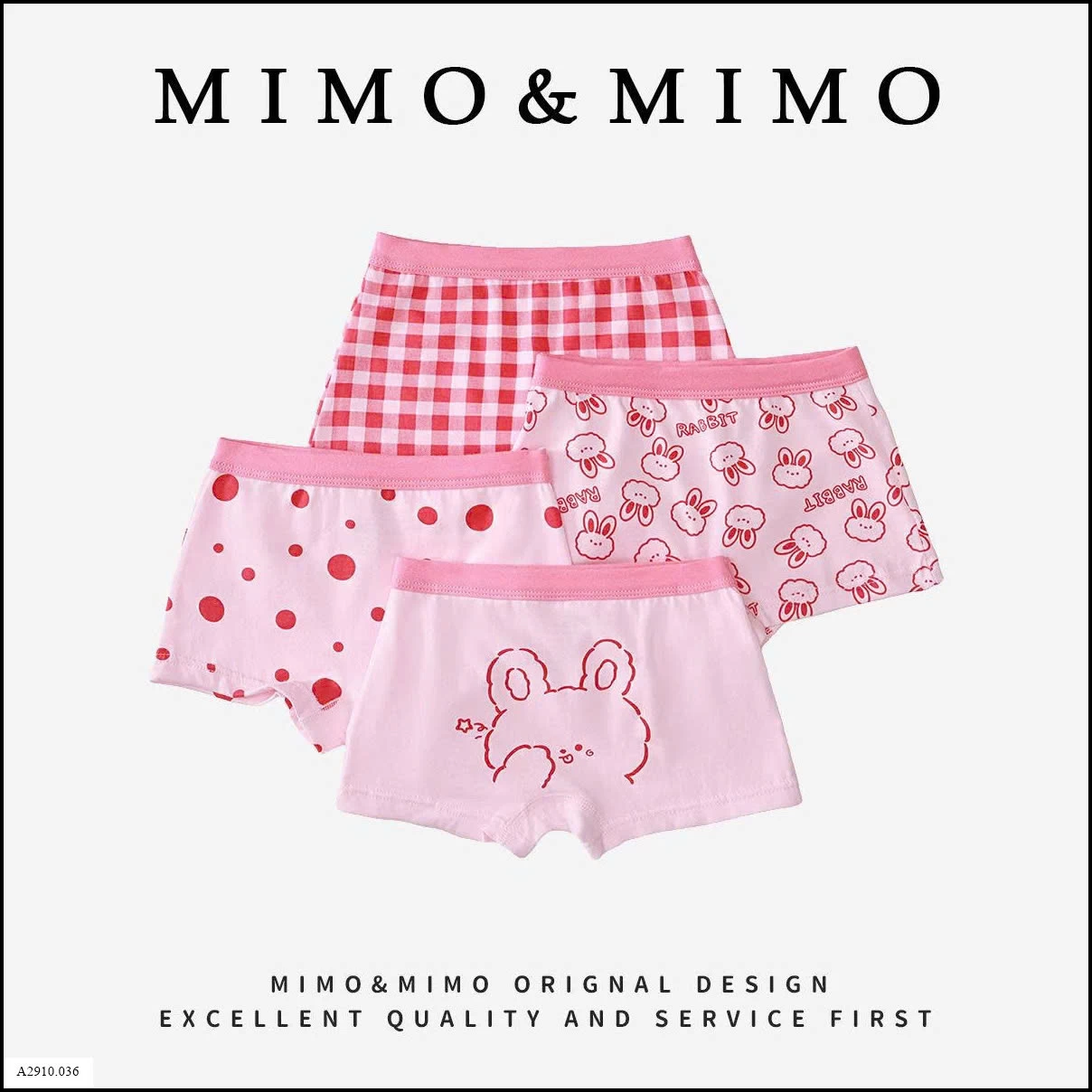 SET 4 QUẦN CHÍP ĐÙI BÉ GÁI     Giá sỉ 89k/set