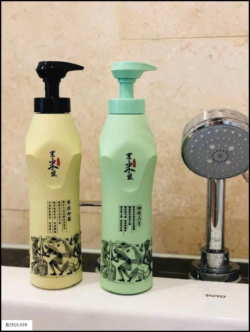 BỘ DẦU GỘI DƯỠNG SINH GẠO ĐEN SIÊU MƯỢT  Giá sỉ 240k/cặp