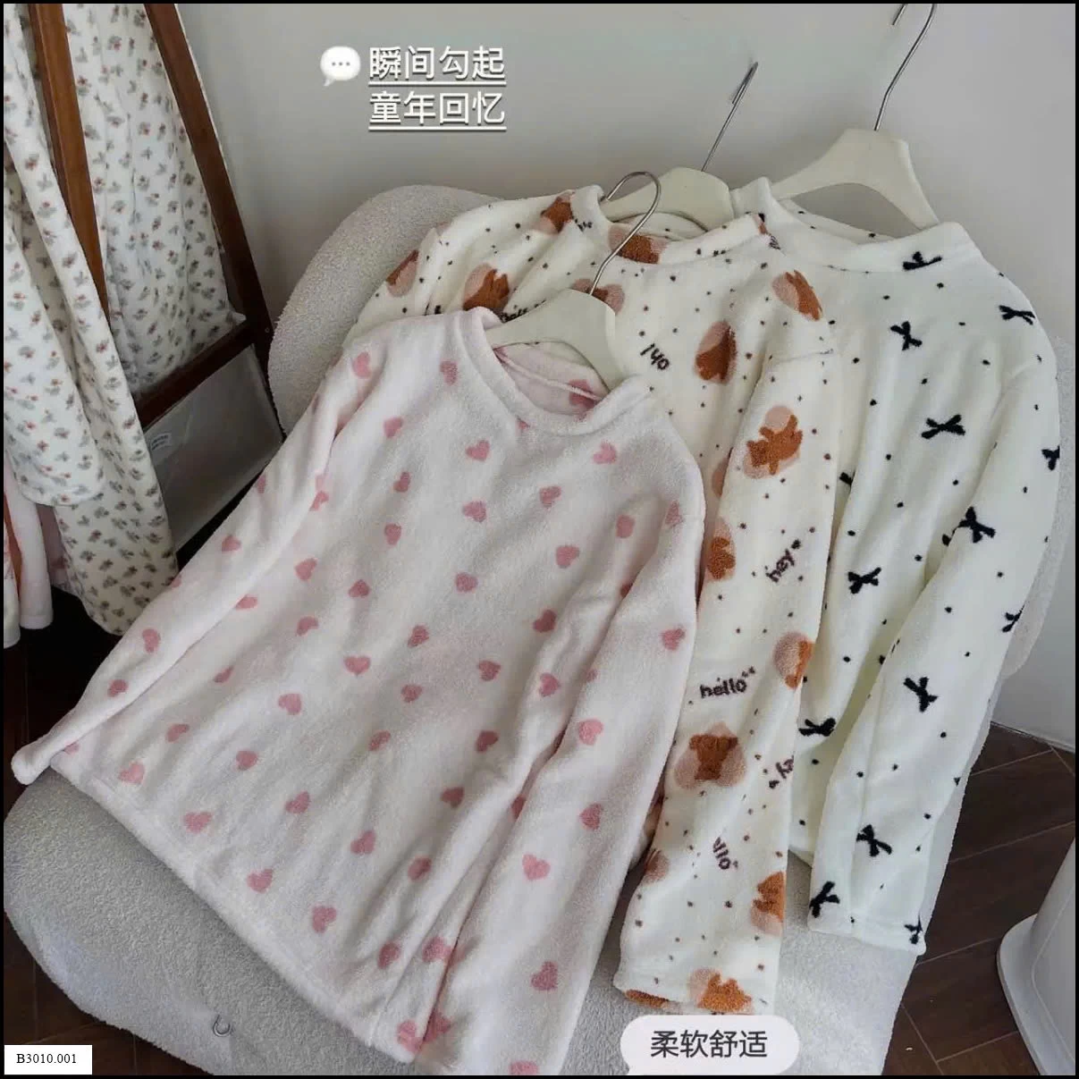 BỘ LÔNG HỌA TIẾT MAD NONO CHO NỮ  Giá sỉ 170k