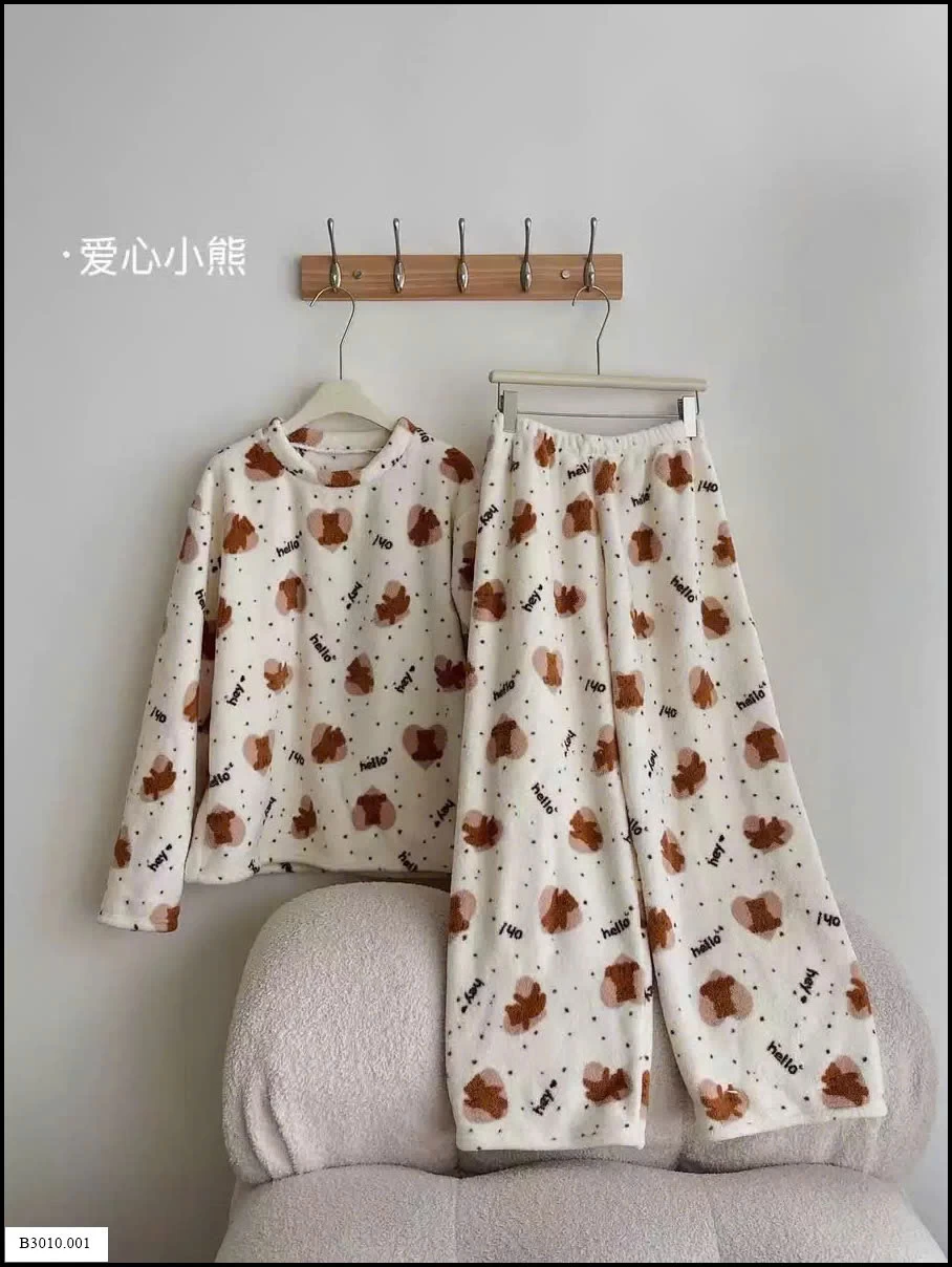 BỘ LÔNG HỌA TIẾT MAD NONO CHO NỮ  Giá sỉ 170k
