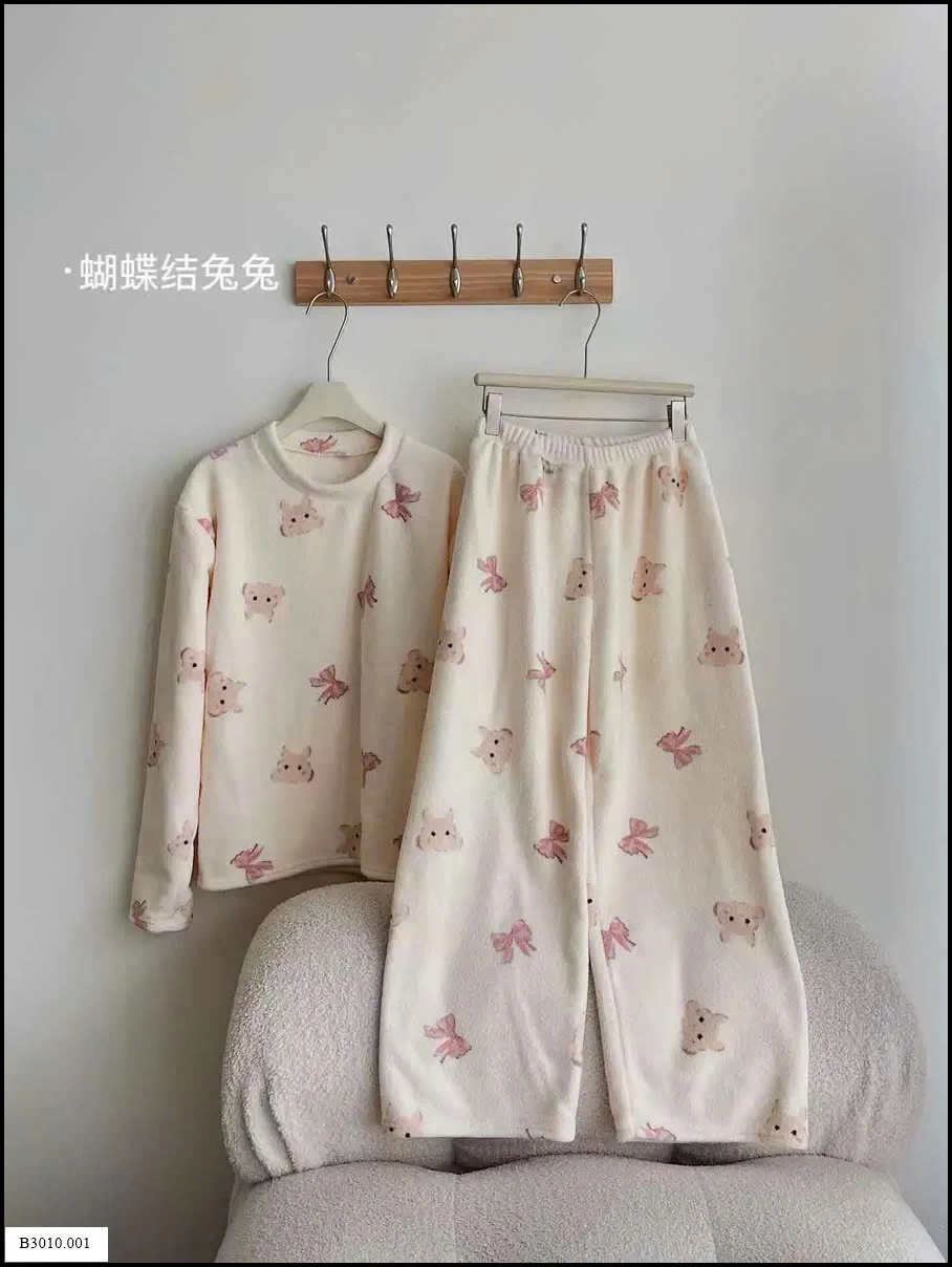 BỘ LÔNG HỌA TIẾT MAD NONO CHO NỮ  Giá sỉ 170k