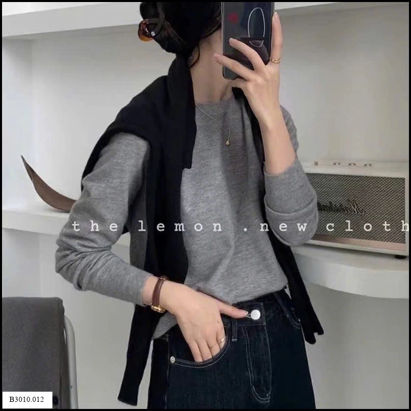 ÁO LEN CỔ TRÒN UNI.QLO NỮ  Giá sỉ 100k