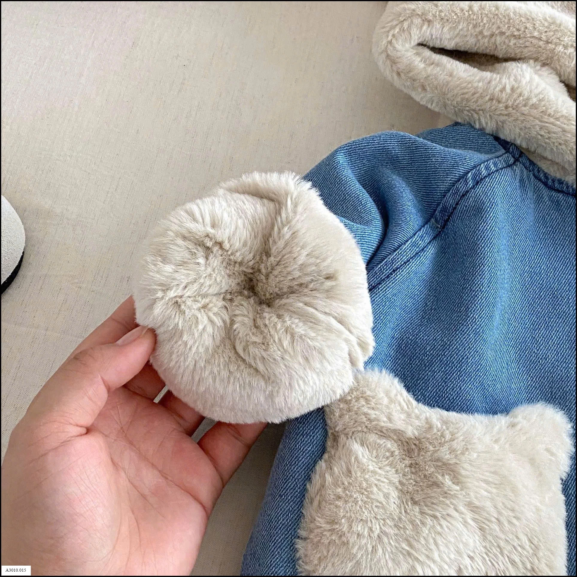 ÁO KHOÁC MŨ GẤU LÓT LÔNG   Giá sỉ 196k