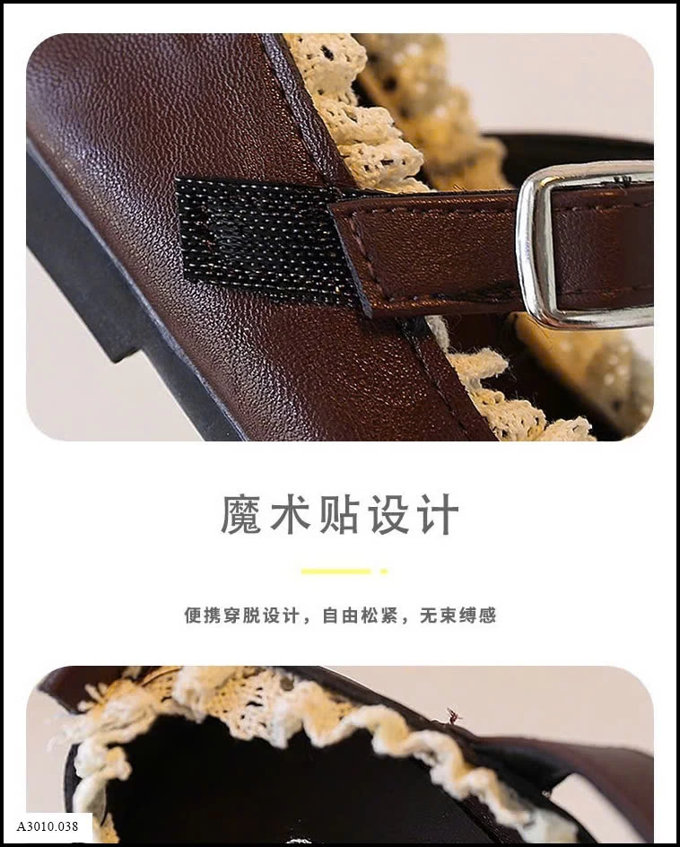 GIÀY BÚP BÊ PHỐI REN BG   Giá sỉ sz 23-28: 114k  sz 29-34: 124k