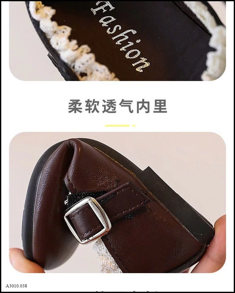 GIÀY BÚP BÊ PHỐI REN BG   Giá sỉ sz 23-28: 114k  sz 29-34: 124k