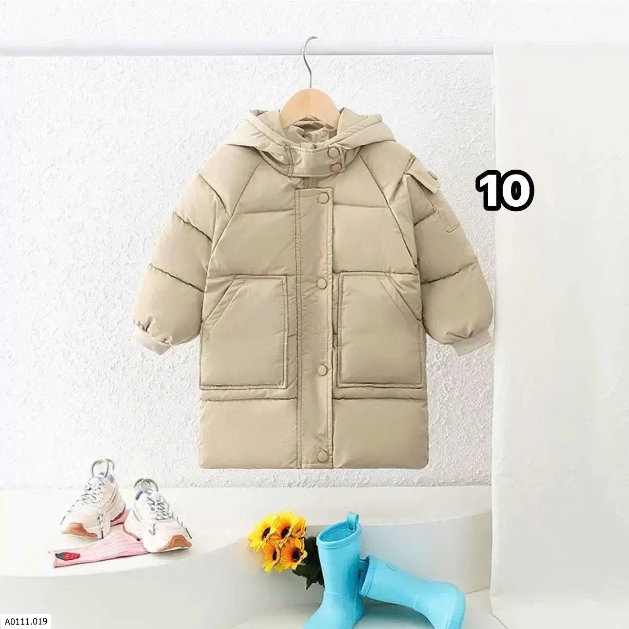 ÁO KHOÁC PHÁO DÁNG DÀI CHO BÉ  Giá sỉ 215k