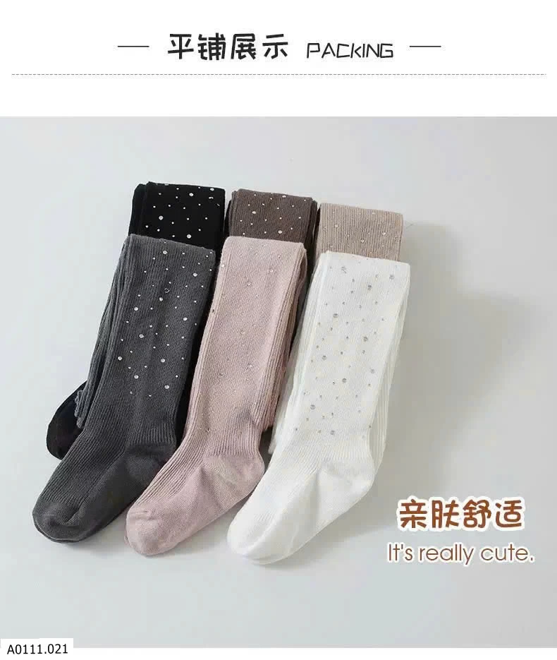 QUẦN TẤT BÉ GÁI LẤP LÁNH   Giá sỉ 55k