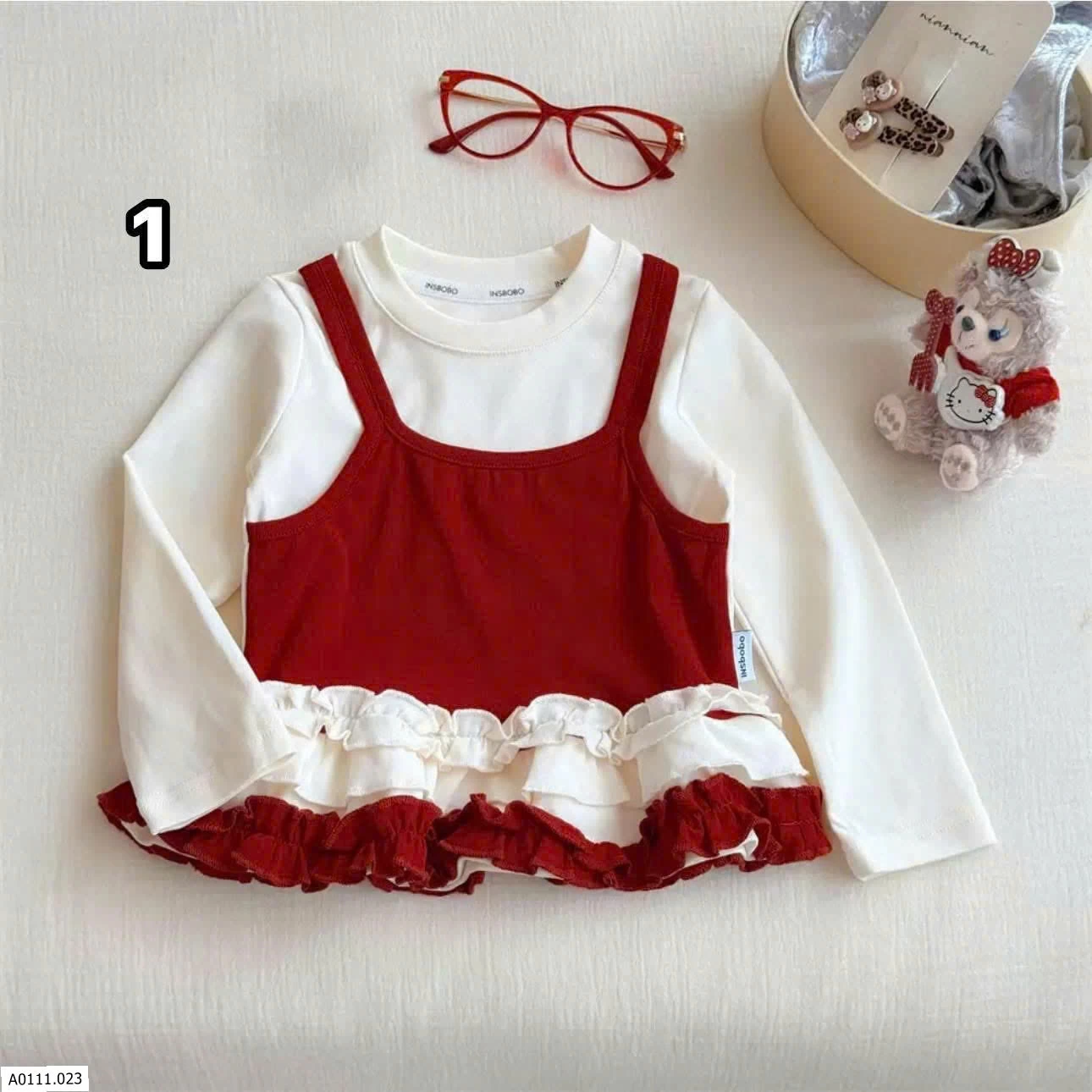 ÁO GIẢ HAI LỚP BÉ GÁI   Giá sỉ 114k