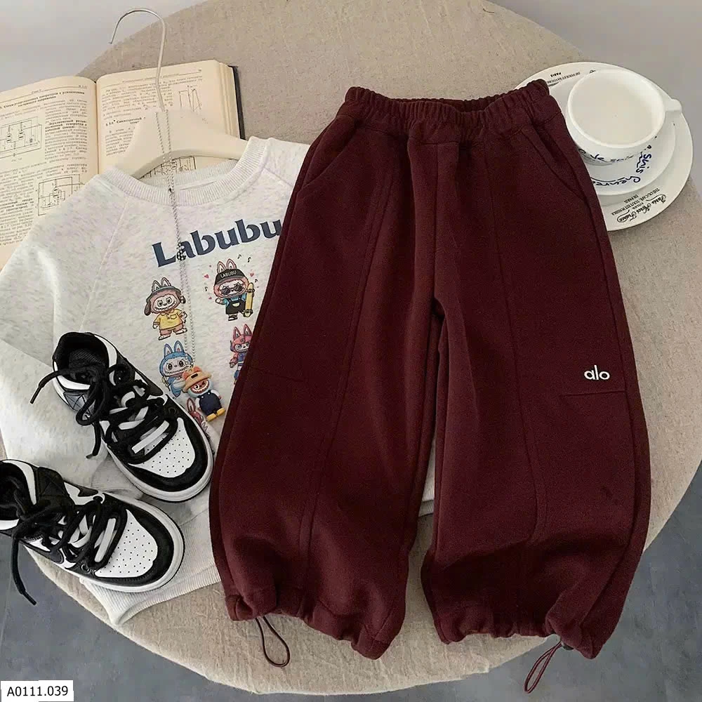 Quần nỉ thu đông kiểu Hàn cho bé   Giá sỉ 119k