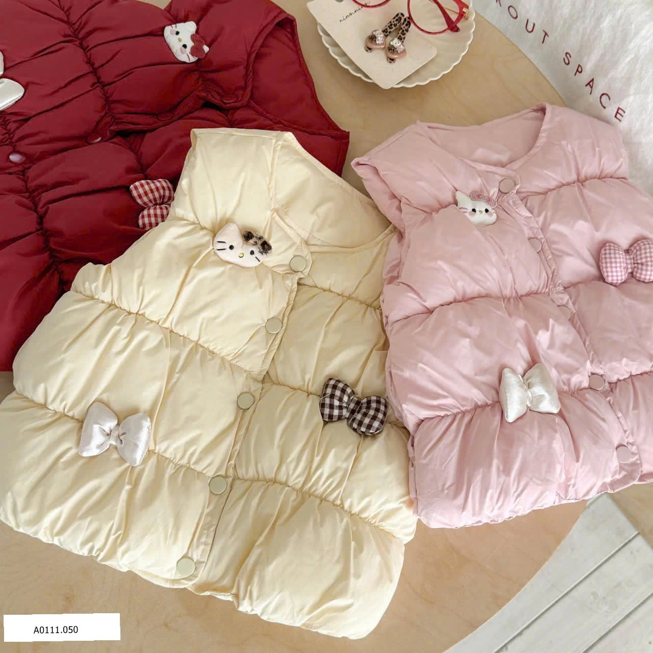 ÁO GILE PHAO HELLO KITTY BÉ GÁI   Giá sỉ 160k