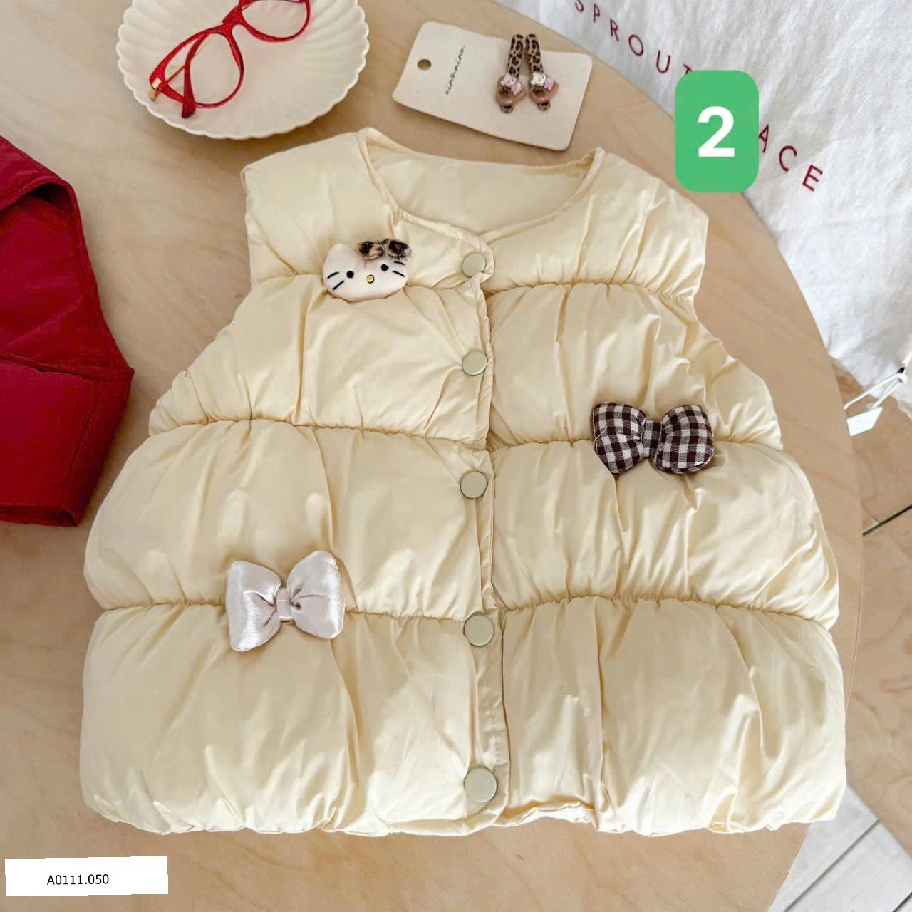 ÁO GILE PHAO HELLO KITTY BÉ GÁI   Giá sỉ 160k