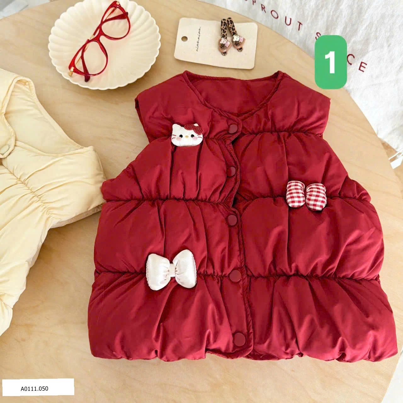 ÁO GILE PHAO HELLO KITTY BÉ GÁI   Giá sỉ 160k