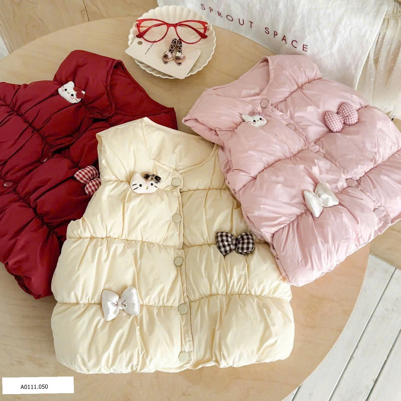 ÁO GILE PHAO HELLO KITTY BÉ GÁI   Giá sỉ 160k