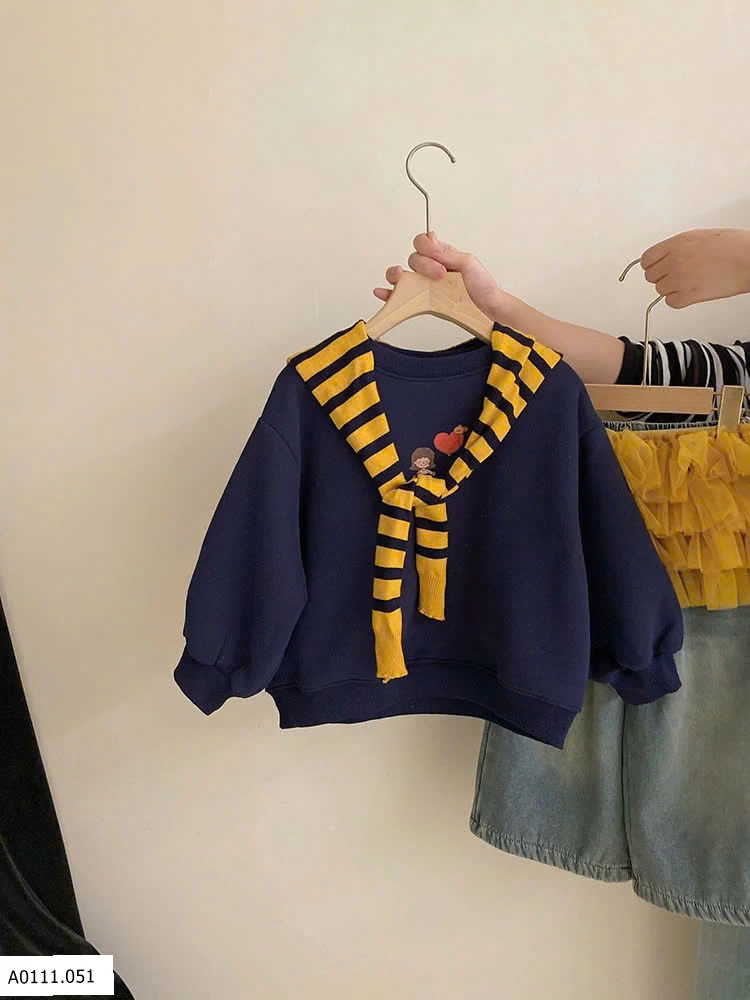 SET ĐỒ THU ĐÔNG JEAN MIX VÁY VOAN BÉ GÁI  Giá sỉ Áo phối khăn choàng: 187k  Jeans phối váy voan: 236k