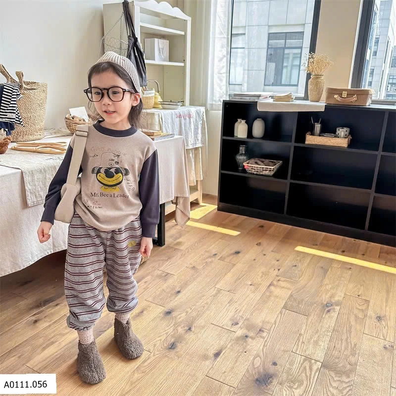 ÁO THUN GÂN LÓT NHUNG  AD.BABY  Giá sỉ 136k