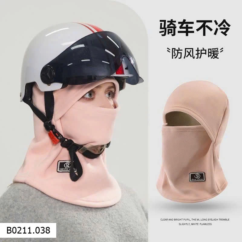 Mũ nỉ tích hợp khẩu trang + khăn quàng cổ   Giá sỉ 27k