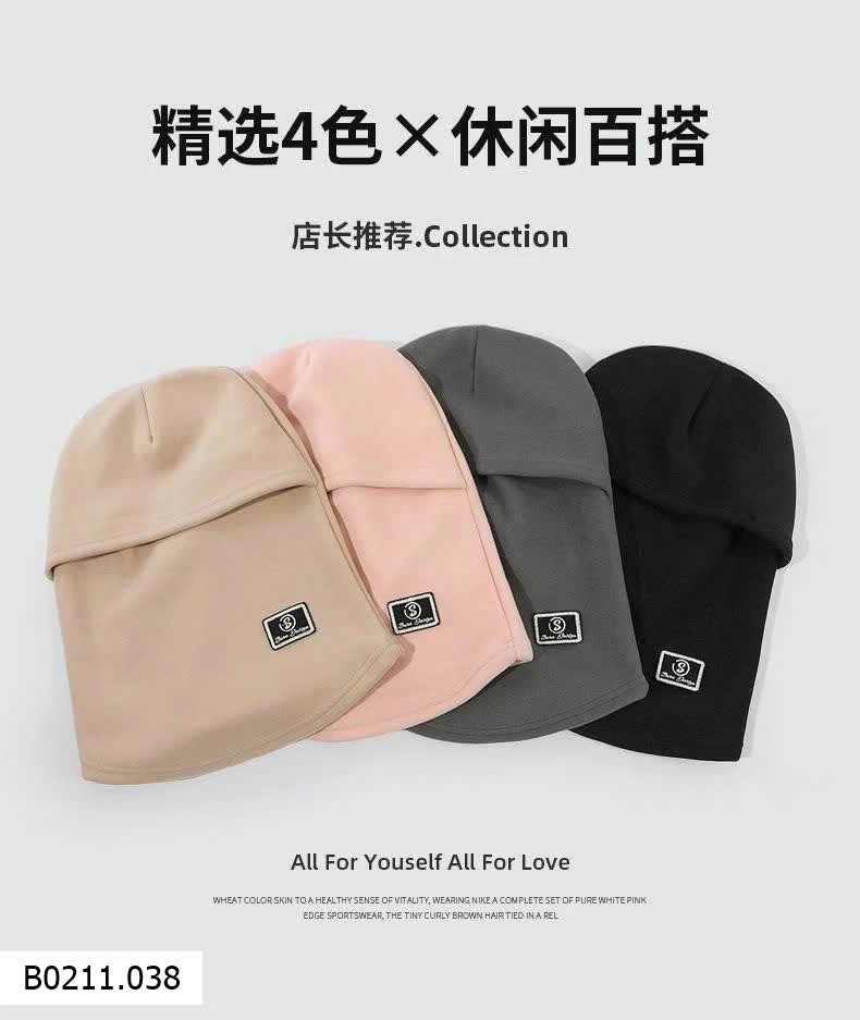 Mũ nỉ tích hợp khẩu trang + khăn quàng cổ   Giá sỉ 27k
