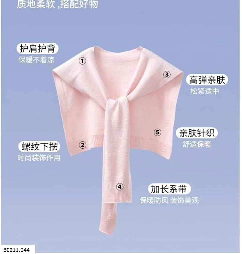 KHĂN LEN MỎNG GIẢ ÁO CHOÀNG   Giá sỉ 86k