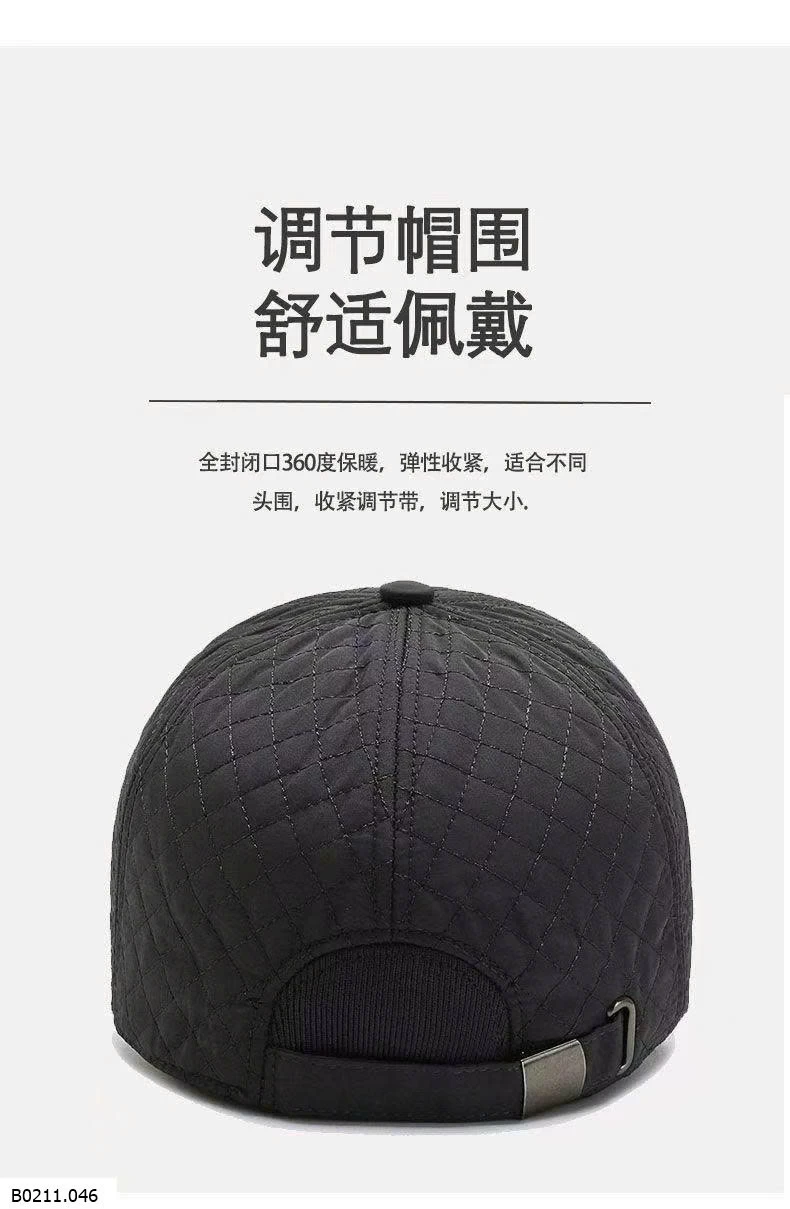 MŨ LÓT LÔNG CHE TAI TRUNG NIÊN   Giá sỉ 44k