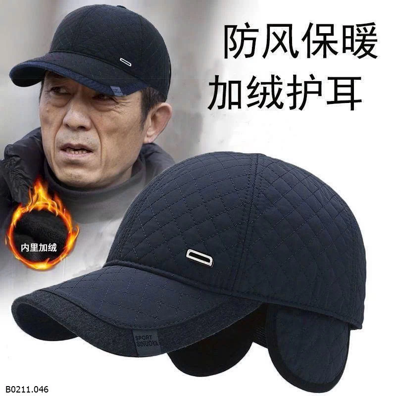 MŨ LÓT LÔNG CHE TAI TRUNG NIÊN   Giá sỉ 44k