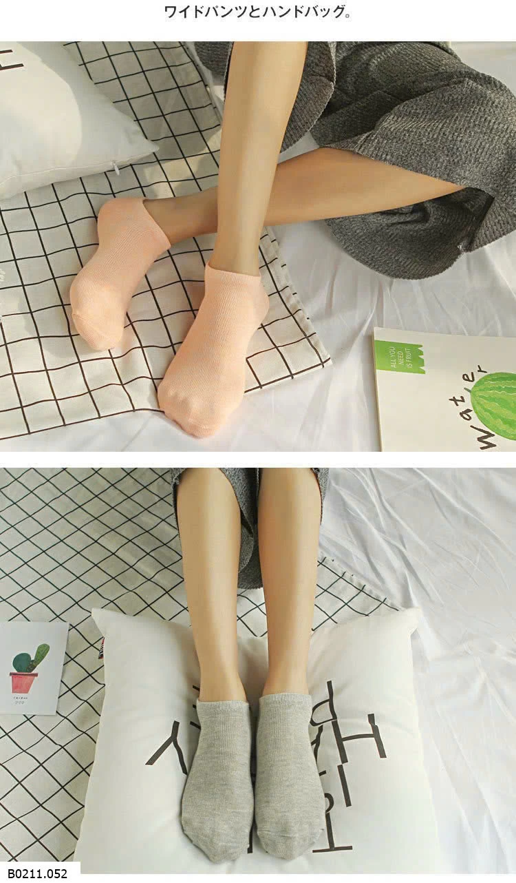 SÉT 10Đ TẤT NỮ TRƠN MÀU  Giá sỉ 60k/set 10 đôi
