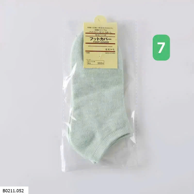 SÉT 10Đ TẤT NỮ TRƠN MÀU  Giá sỉ 60k/set 10 đôi