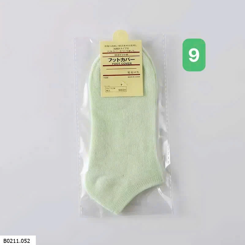 SÉT 10Đ TẤT NỮ TRƠN MÀU  Giá sỉ 60k/set 10 đôi