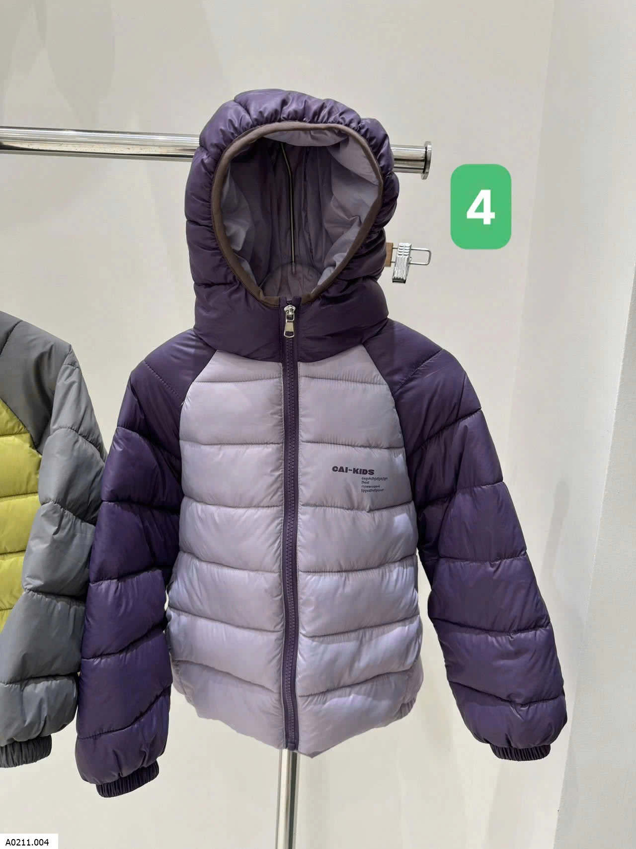 ÁO KHOÁC PHAO PHỐI MÀU TAY   Giá sỉ 182k