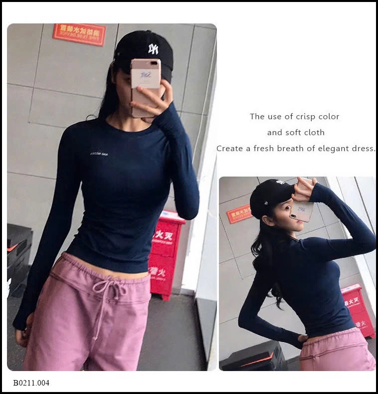 ÁO TẬP DÀI TAY CHO NỮ  Giá sỉ 171k