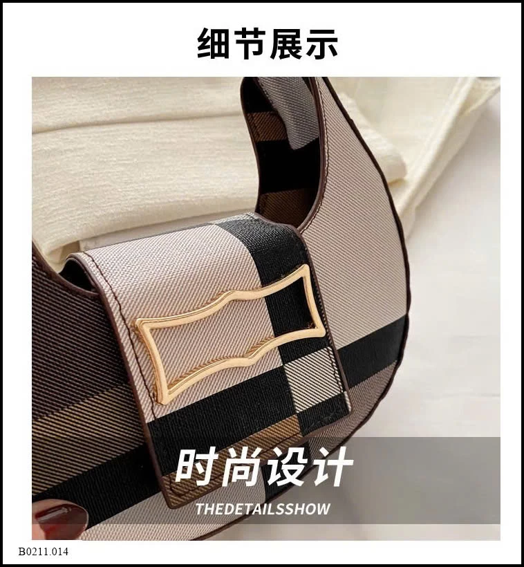 TÚI KẸP NÁCH NỮ PHỐI HỌA TIẾT ĐAN XEN  Giá sỉ 89k