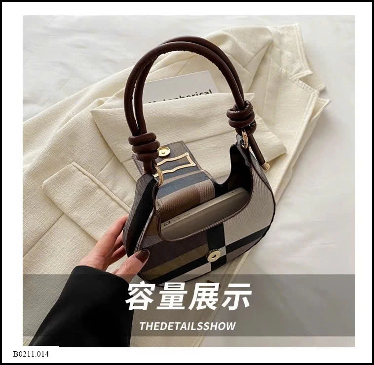 TÚI KẸP NÁCH NỮ PHỐI HỌA TIẾT ĐAN XEN  Giá sỉ 89k