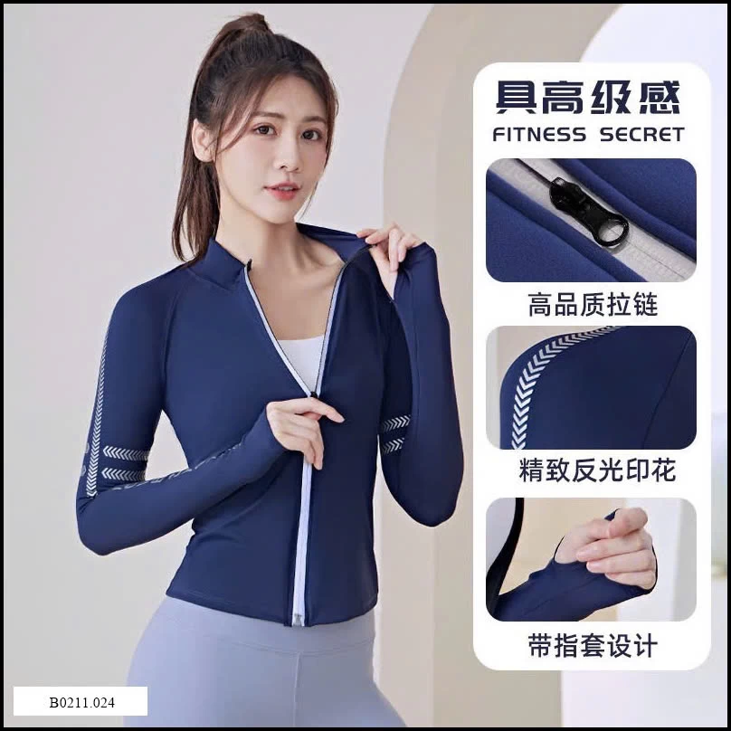 ÁO KHOÁC TẬP DÀI TAY   Giá sỉ 135ka