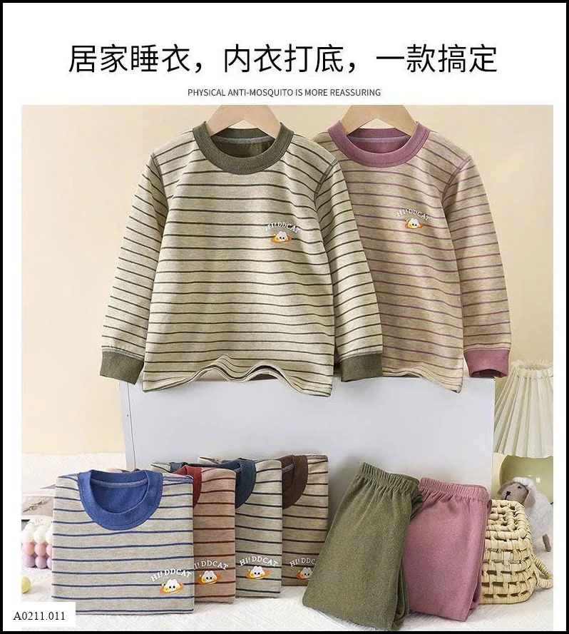 BỘ THU ĐÔNG MẶC NHÀ HÃNG DDCAT   Giá sỉ sz 90-130 :105k;  sz 140-180: 119k