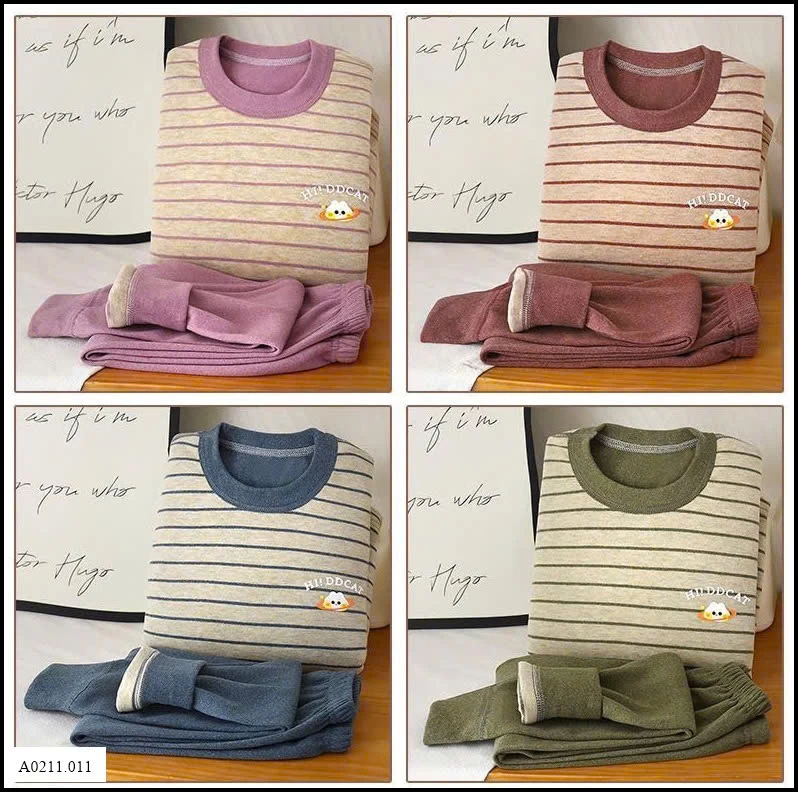 BỘ THU ĐÔNG MẶC NHÀ HÃNG DDCAT   Giá sỉ sz 90-130 :105k;  sz 140-180: 119k