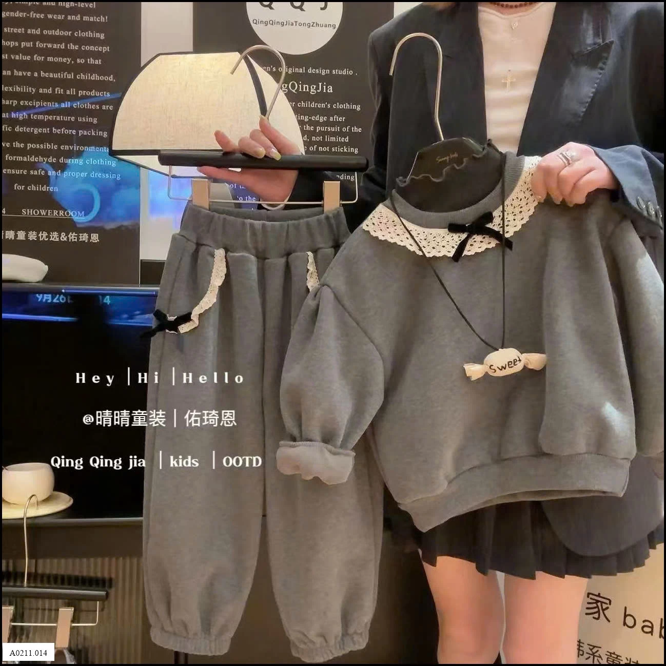 BỘ ĐỒ PHỐI REN CHO BÉ GÁI   Giá sỉ 140k