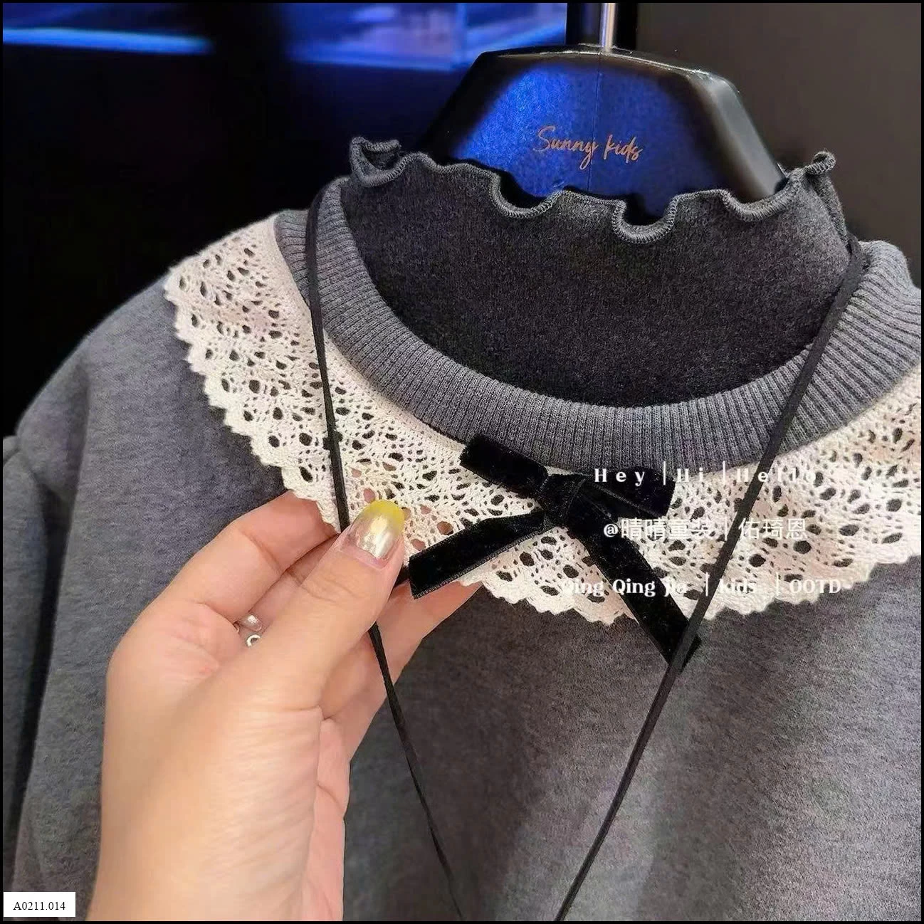 BỘ ĐỒ PHỐI REN CHO BÉ GÁI   Giá sỉ 140k