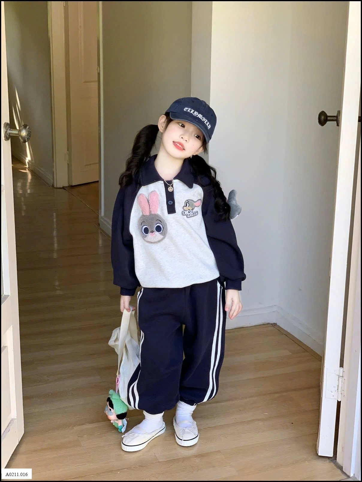 BỘ POLO NỈ THỎ BG   Giá sỉ 294k