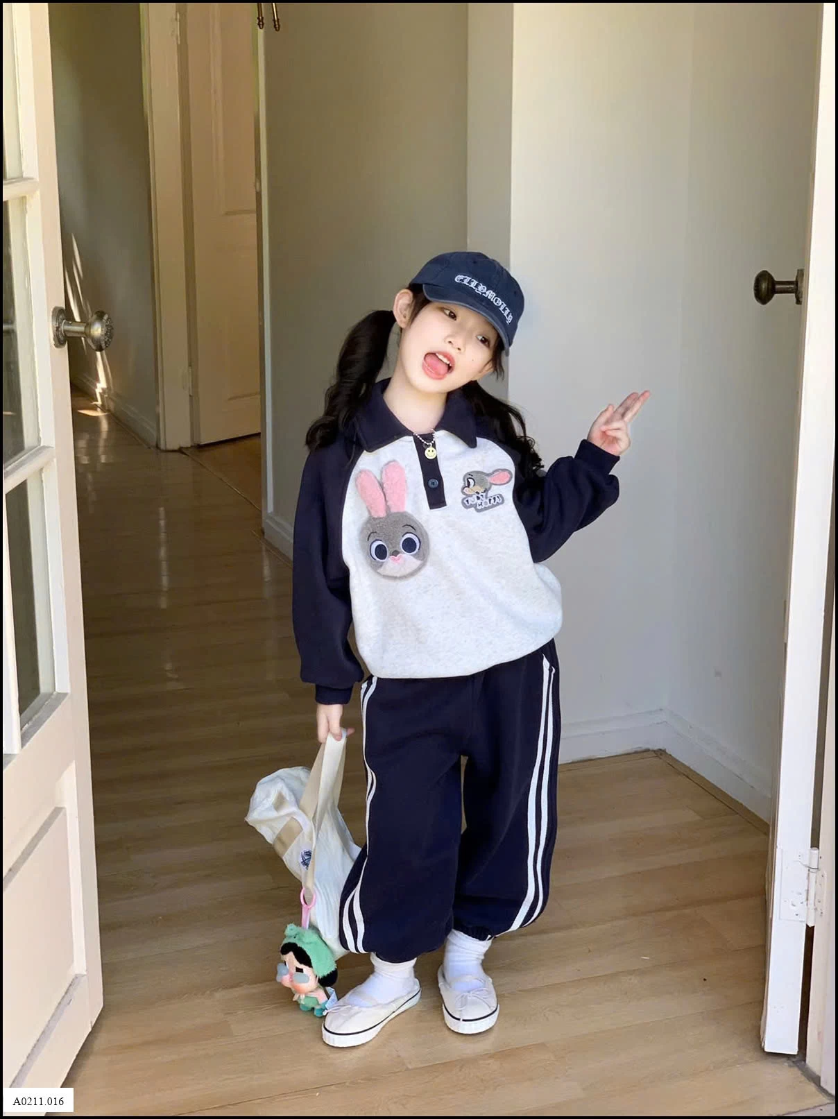 BỘ POLO NỈ THỎ BG   Giá sỉ 294k