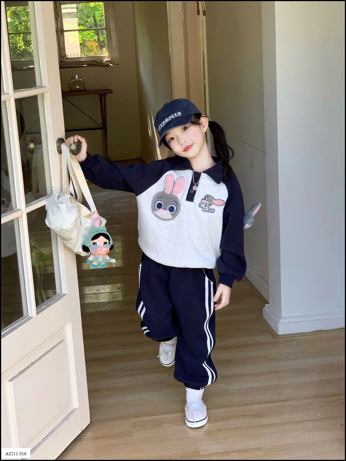 BỘ POLO NỈ THỎ BG   Giá sỉ 294k