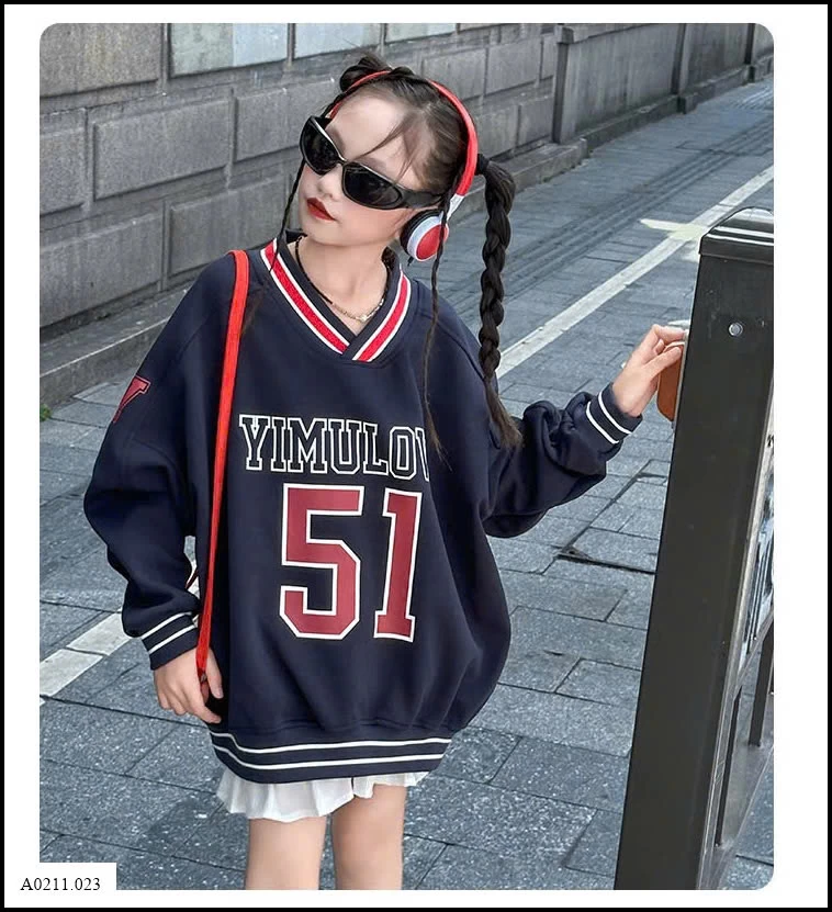 ÁO NỈ SỐ 51 DÁNG RỘNG   Giá sỉ 194k